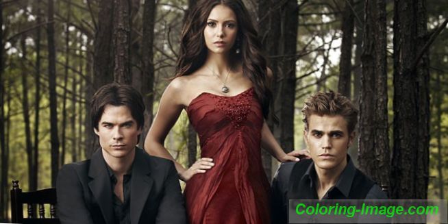 Ian Somerhalder, Nina Dobrev i Paul Wesley (TV serija "Dnevnici vampira")